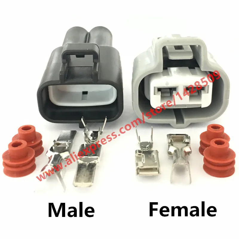 10 Sets 2 Pin Sumitomo Hydraulic Motor Plug Automotive Female HID Cable Connector For Toyota 11410 6189-0425 6188-0259