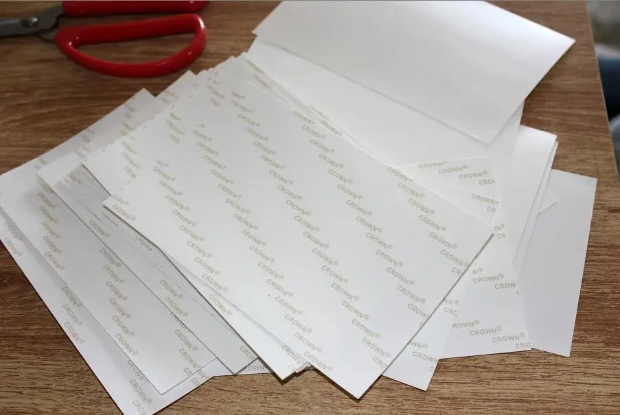 Size 105*148mm Double Sided Transparent Tape Sheets For Paper Craft Photo Frame Cardmaking