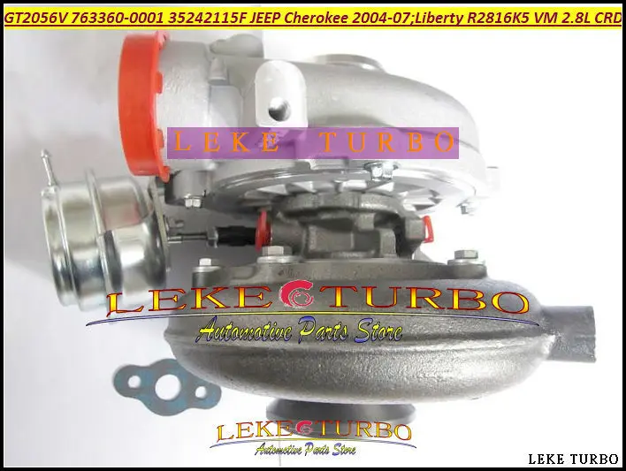 

Турбокомпрессор Turbo GT2056V 763360-0001 763360 763360-5001S 35242112G для Jeep Cherokee 2004-07, Liberty 2004, R2816K5 VM 2.8L CRD