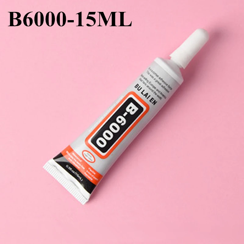 B6000 15ml Liquid Super Glue Multipurpose Resin Adhesive DIY Rhinestone Jewelry Crafts Fix Phone Case Screen Glass Nail Gel Tool