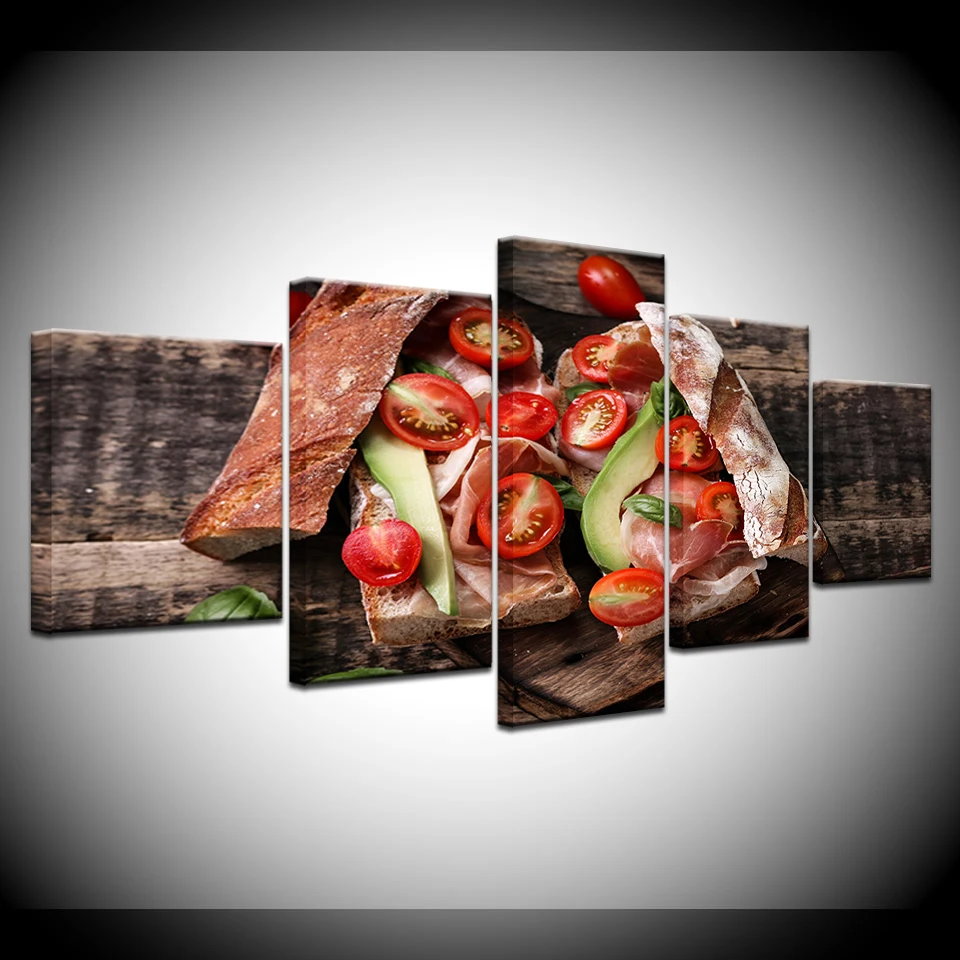 

The dish picture for kitchen 5 Piece HD Wallpapers Art Canvas Print modern Poster Modular art painting Living Room Home Decor