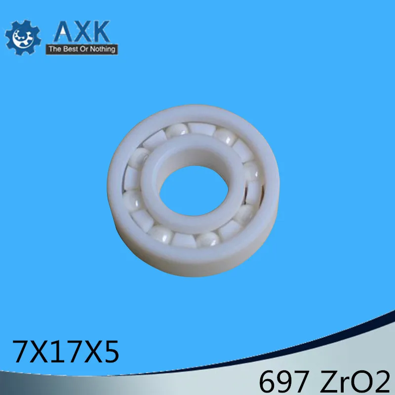 

697 Full Ceramic Bearing ( 1 PC ) 7*17*5 mm ZrO2 Material 697CE All Zirconia Ceramic 619/7 Ball Bearings