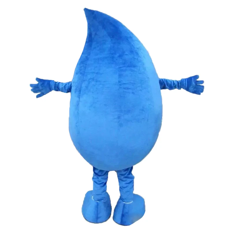 Disfraces de Mascota de gota de agua azul para adultos, vestido de lujo, disfraces de dibujos animados, envío gratis, gran oferta