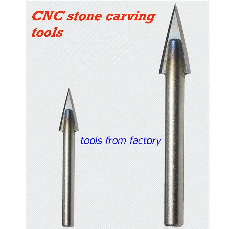 1pc Ordinary Angle Alloy Router Bits CNC engraving cutter Stone Carving Tools standard