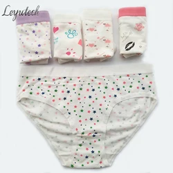 Leyutech Sexy majtki bielizna kobiety bawełniane majtki druku 5 sztuk/partia majtki Tanga śliczne stringi dla kobiet bielizna Calcinhas Cueca