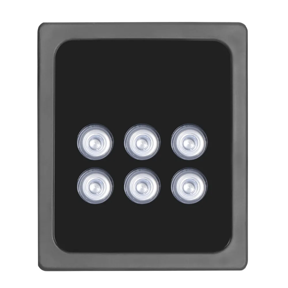AZISHN CCTV 6 قطعة صفيف المصابيح أداة إصدار الأشعة تحت الحمراء الأشعة تحت الحمراء في الهواء الطلق مقاوم للماء للرؤية الليلية CCTV ملء ضوء للكاميرا كاميرا تلفزيونات الدوائر المغلقة IP