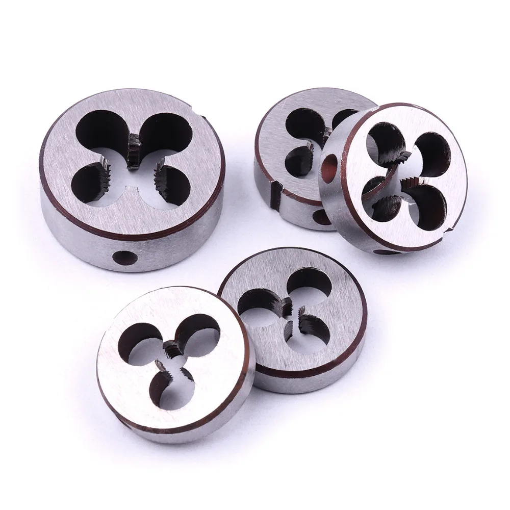 M12 M14 M16  Mini Round Mini round Metric Dies High Hardness Alloy Steel durable Metric Left Die Threading Tools
