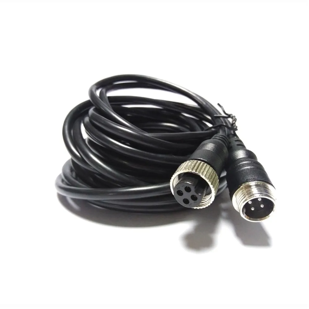 LSZ  wholesale car monitoring video extension cable air interface video cable 5 m high-definition camera extension cable