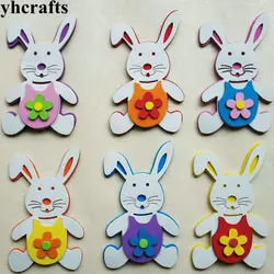 1bag/LOT,EVA foam 3D rabbit shape Kindergarten crafts Scrapbooking kit.Pocket craft Easter crafts Classic toys OEM