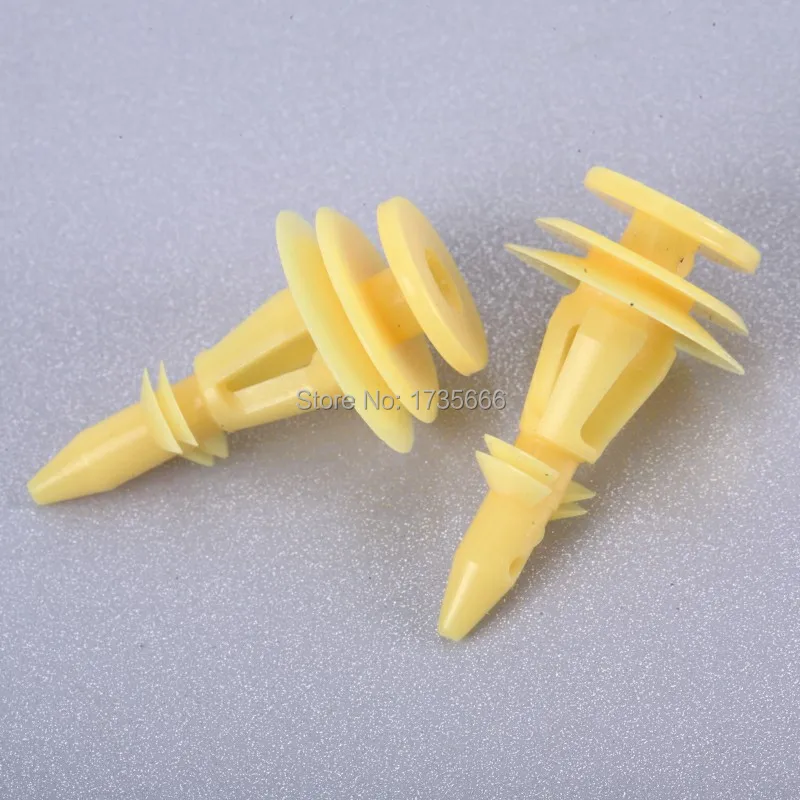 500 Door Trim Panel Clip Yellow Nylon Retainer A17685 6502991 For Jeep WJ Grand Cherokee For Dodge Stratus Utility 2-Door 4door