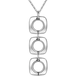 Promotions silver color jewelry Beautiful fashion Elegant charm Women lady wedding pendant pretty Necklace Jewelry P053