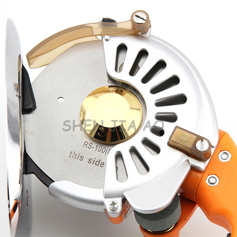 ماكينة قطع دائرية كهربائية بمحرك مباشر مؤازر ماكينة قطع يدوية سكين دائري مع ماكينة قطع قماش يدوية 110-220 فولت #4