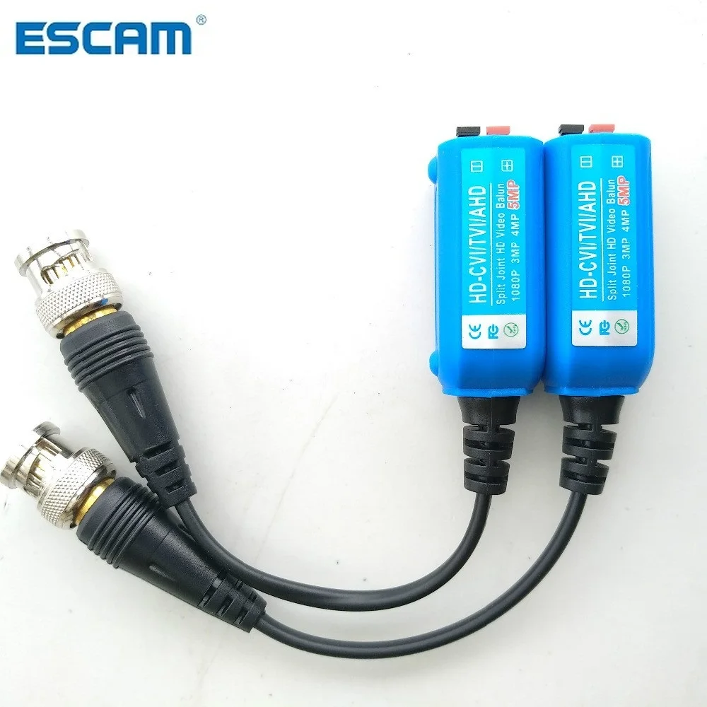 

HD-CVI/TVI/AHD Passive Video Balun support 720P 960P 1080P 3mp 4mp 5mp HDCVI camera transmission by network CAT5E/6 cable 200m