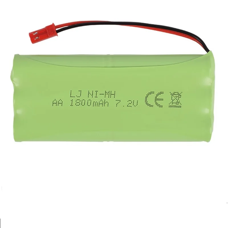 7.2V 1800Mah Aa Ni H Batterij Rc Voertuig Model Vliegtuig Robot En Elektrische Speelgoed Upgrade Batterij Oplaadbare