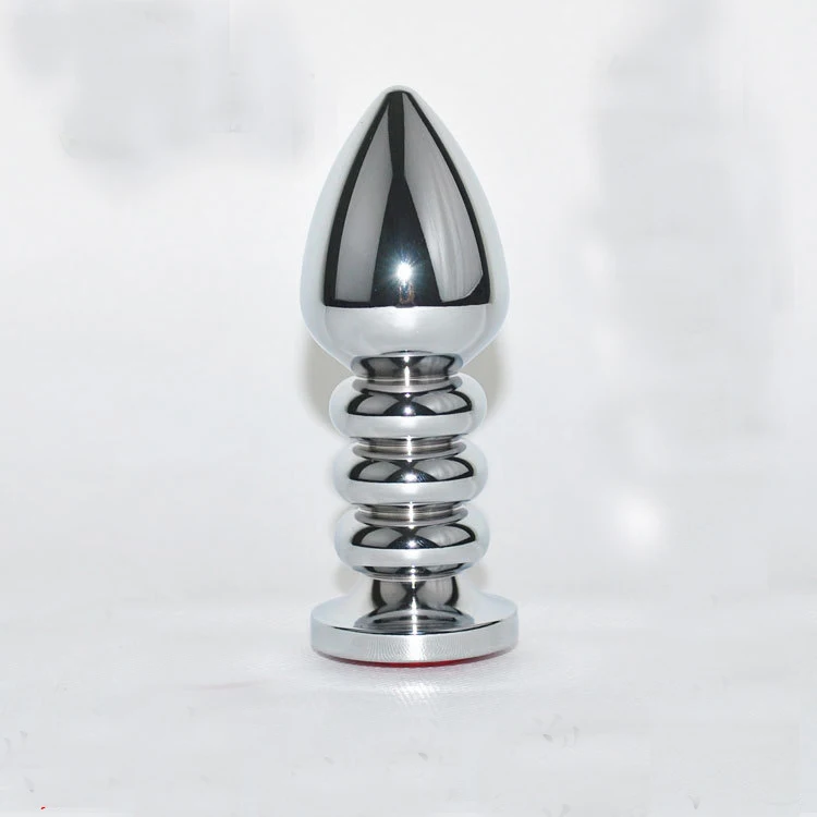 

waterproof 10*3.8cm Metal Anal Plug Butt Plugs Toys Sex Toys for Women Stainless Steel+Crystal Jewelry , Spiral Anal Beads