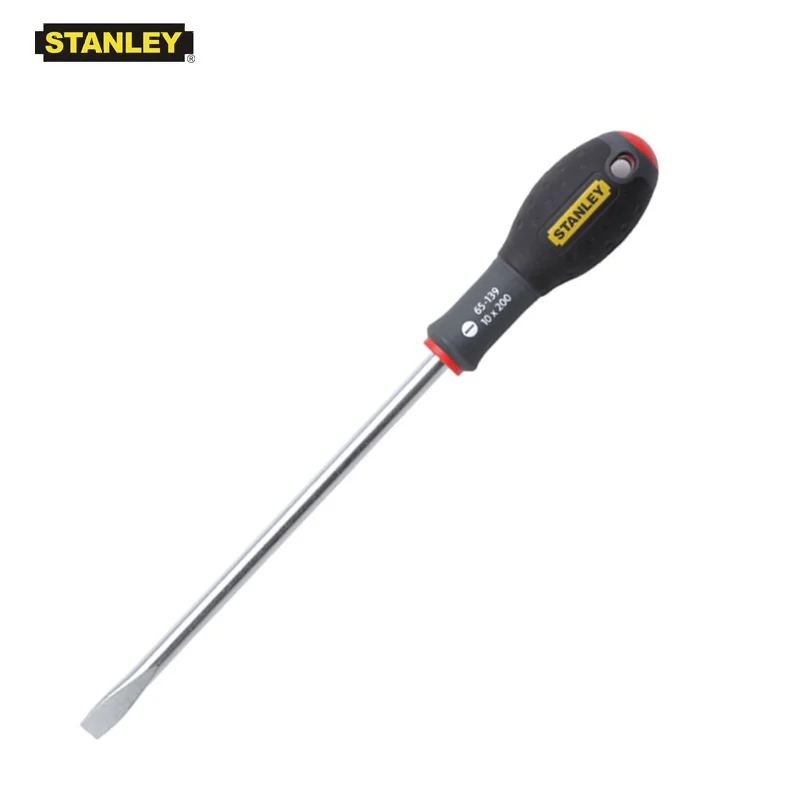 Stanley 1- piece professional grade slotted screwderiver with big soft handle screw driver 5.5mm 6.5mm 8mm 10mm FatMax Cr.v