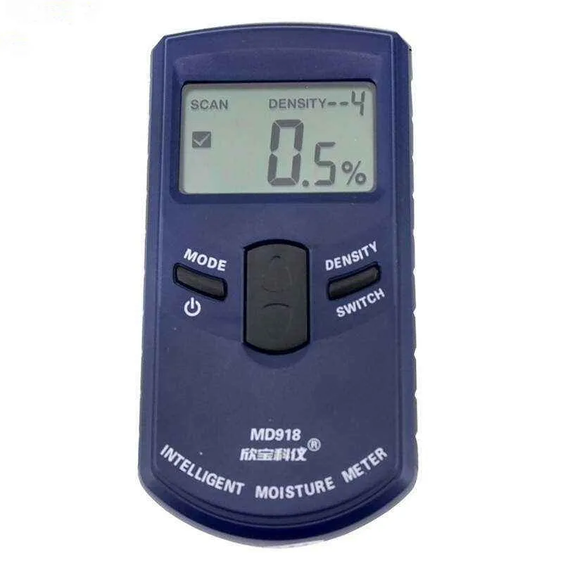 MD918 Digital Wood Moisture Meter Wood Humidity Meter Damp Detector Tester Paper Moisture Meter Wall Moisture Analyzer 4~80%