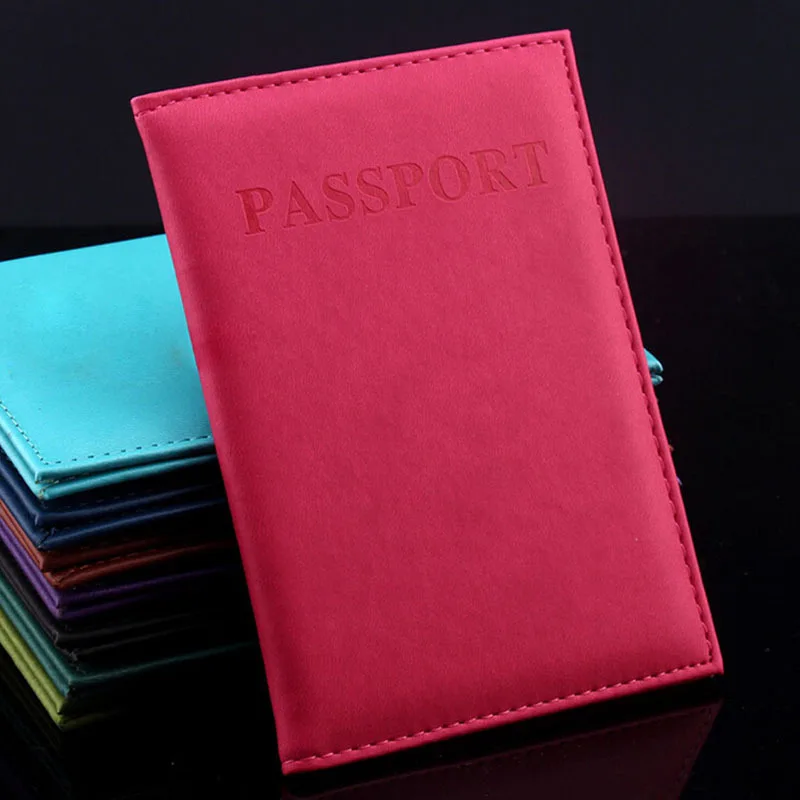 New Artificial Leather Women Passport Holder Couple Models Women\'s Travel Passport Cover Unisex Card Case Man Card Holder