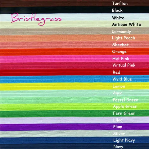 BRISTLEGRASS 50 100 Yard by Roll 5/8" 15mm Solid Shiny Foldover Elastic FOE Spandex Band Hair Tie Headband Dress DIY Sewing Trim