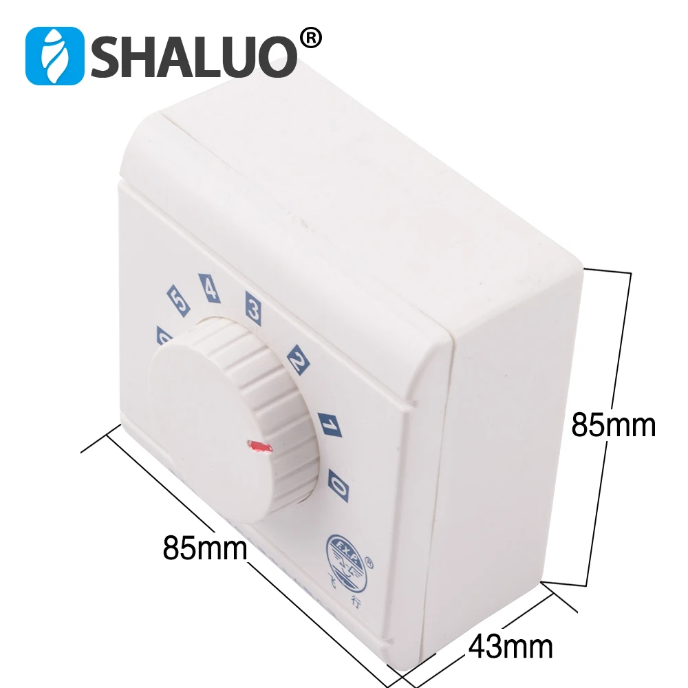 Five speed adjustment Fan speed controller CBB61 3.8+1.2uf*3 +-5% 300V.AC 50/60Hz 200W