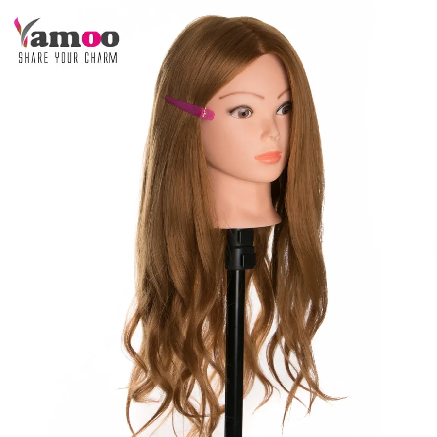 training head 40% natural Hair Hairdressing Mannequin Training Head teaching head