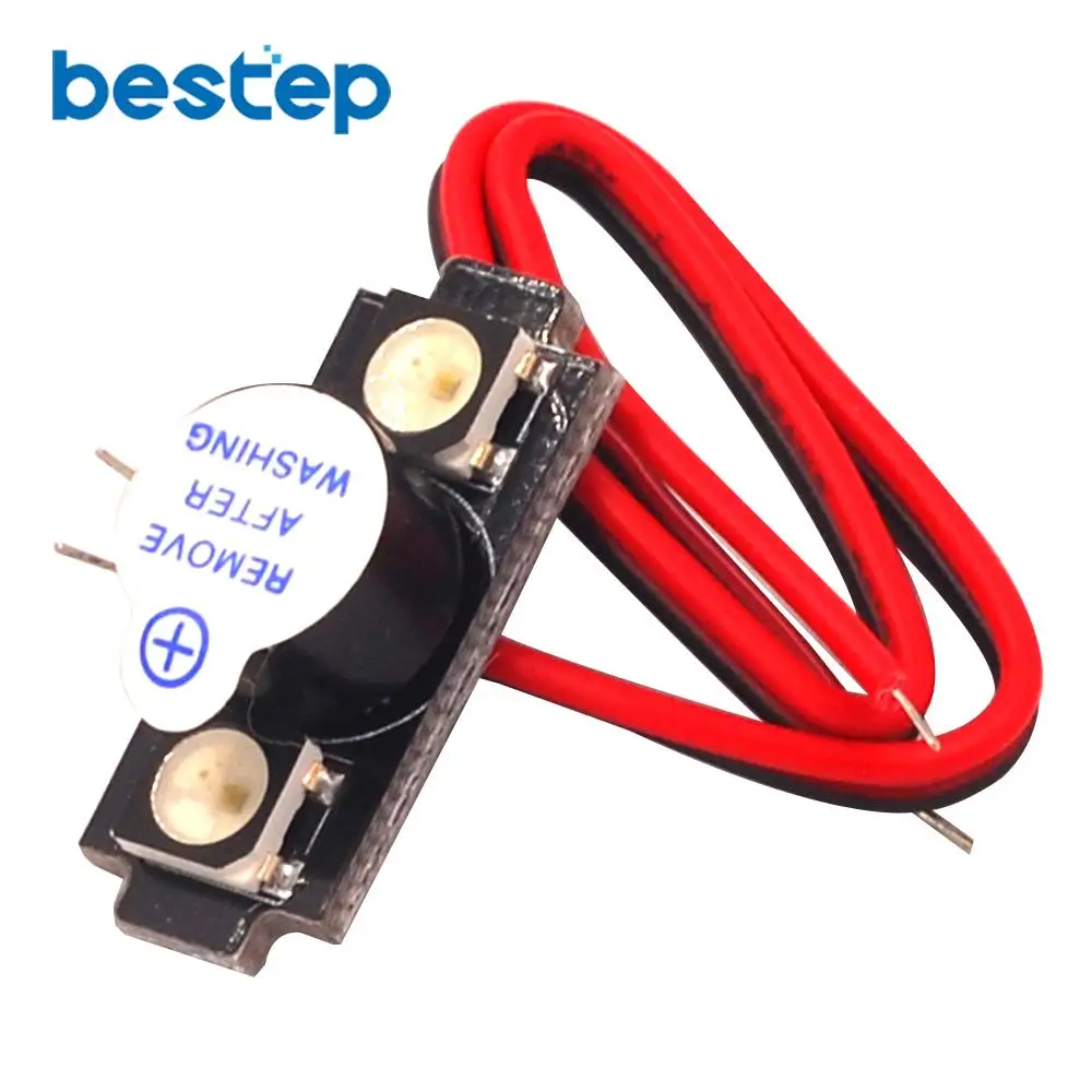 HGLRC 2-in-1 WS2812B 5V LED with Alarm Buzzer Motor Base Light for Naze32 F3 CC3D Flight Control FPV RC Drone Helicopter