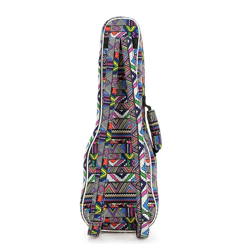 New Portable 21 23 26 inch soprano concert tenor ukulele case small bass guitar bags soft gig cover backpack lanikai colorful