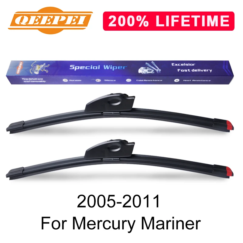 

QEEPEI Replace Wiper Blade For Mercury Mariner 2005-2011 Silicone Rubber Windshield Windscreen Wiper Auto Car Accessories