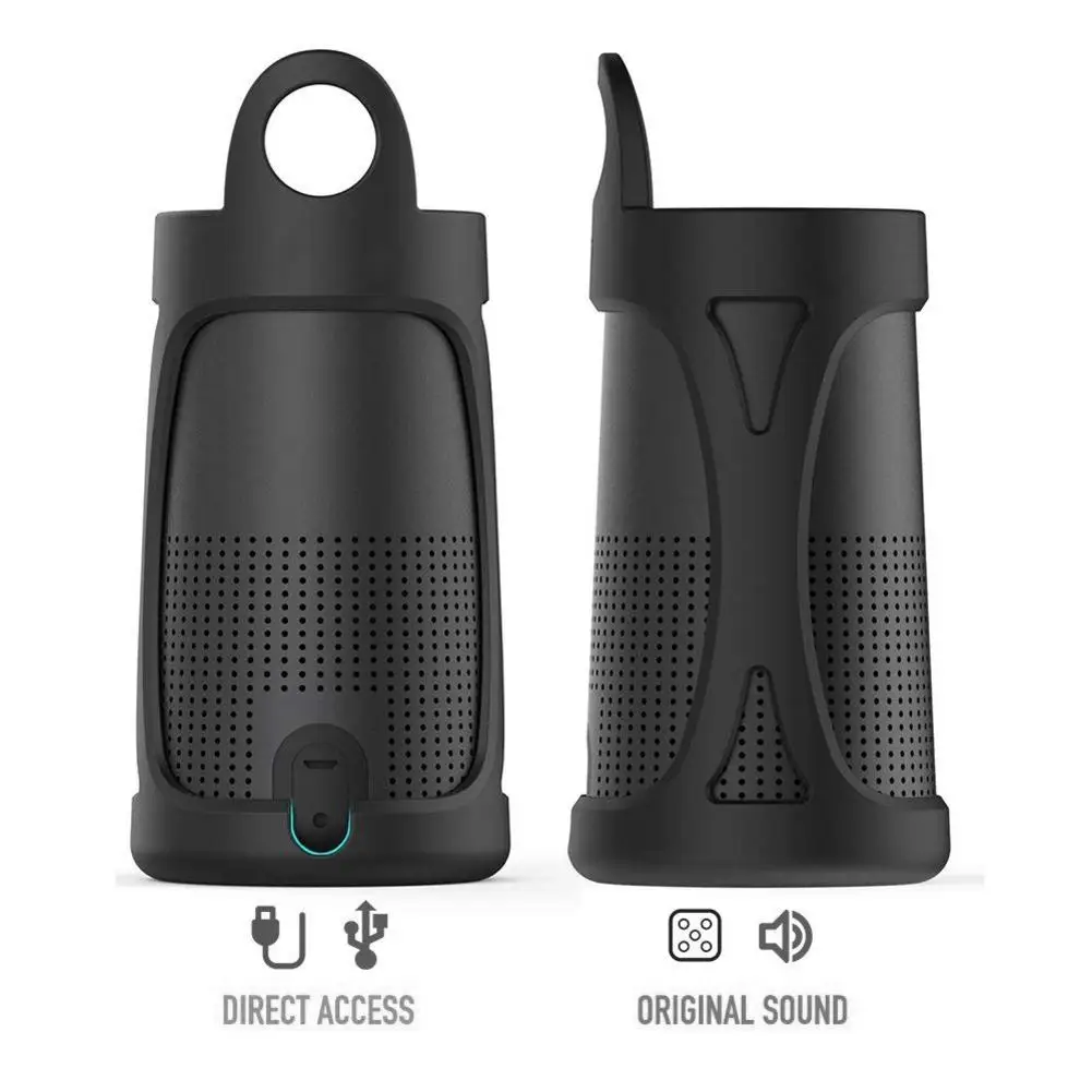 Caso de silicone capa protetora para bose soundlink revolve protetor hosuing capa sem fio bluetooth alto-falante acessórios escudo