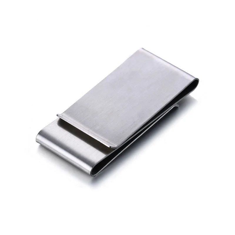 Money Clips Stainless Steel matte Blanks for Engraving or Personalize, Double Clip Buckle Wallet Credit Card Holder 30X65cm