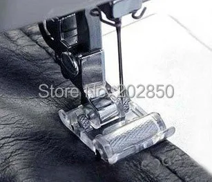 Household Multi-Function Sewing Machine Roller Presser Foot For Sewing Leather/Waterproof Fabric Specially,Very Useful Accessory