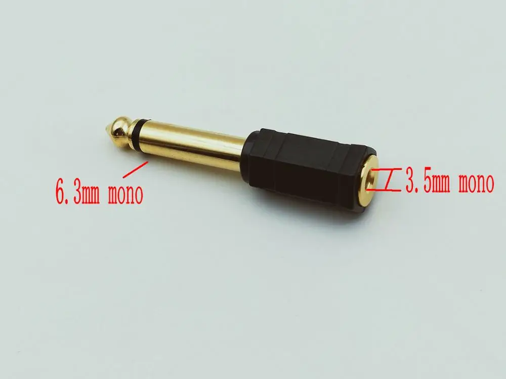 30pcs/100pcs/1000pcs Gold-plated 6.3mm 1/4