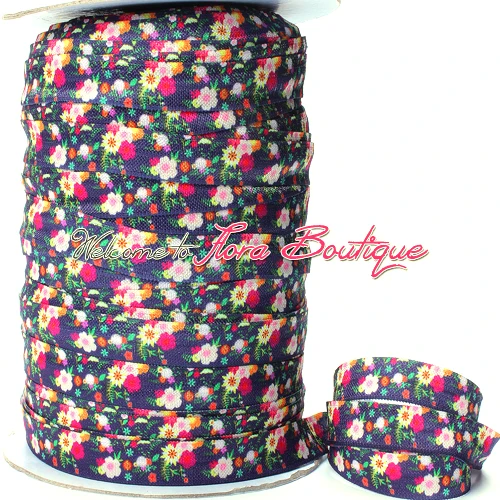 

FLRA ElasticFlower printed elastic headband for women, 2016 summer floral hair ties
