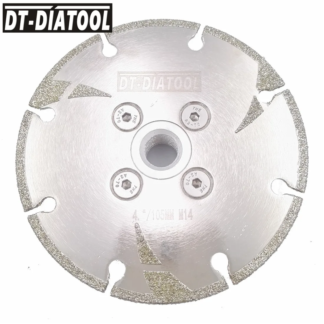 DT-DIATOOL 1 قطعة ضياء 4 "4.5" 5 "الماس قطع القرص مطلي عززت المنشار شفرة M14 موضوع للرخام الجرانيت الحجر