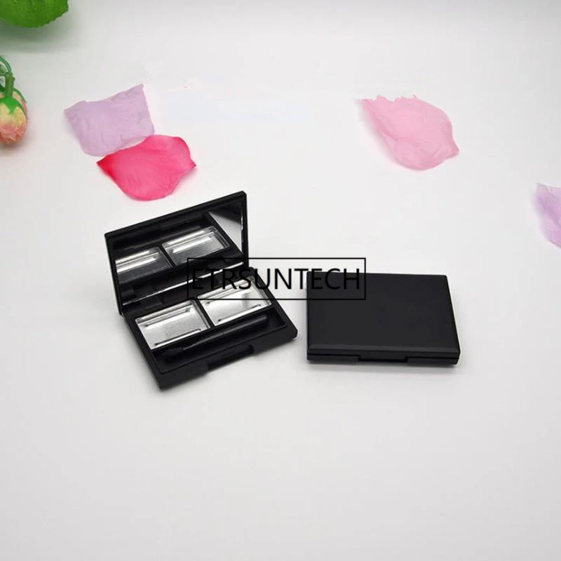 Empty Double Grid Magnet Box Eyeshadow Pigment Palette Makeup Eye Shadow Pigment Palette Case F1761