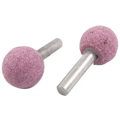 5 Pcs 6mm Shank Grinding Polisher Ball Mounted Point Pink 20/25/30/40mm Ball Diameter