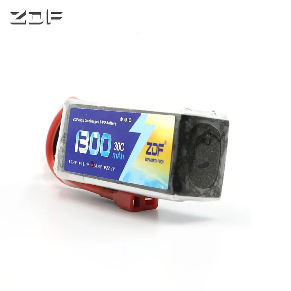 ZDF RC Lipo batteria 4 4S 14.8 V 1300 MAH 30C Max 60C per RC Elicottero Aereo Drone Cat Boat AKKU RC Li-Po Battery 4 s Cellulare