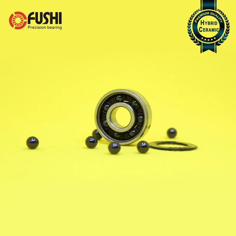 

Bearings 608 2PC 8*22*7mm 440C Stainless Steel Ring Si3N4 Ceramic Balls Bearing P5 For Metal Fidget Spinner S608 RS 2RS S608RS