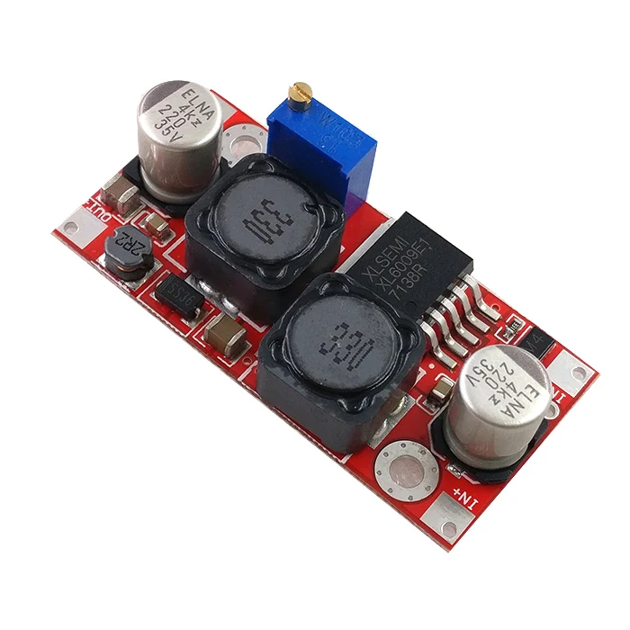 1PCS DC-DC Adjustable Step Up Down Converter XL6009 Power Supply Module 20W 5-32V To 1.2-35V High Performance Low Ripple