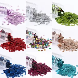 Lentejuelas planas redondas y sueltas, accesorios de costura, artesanía de boda, artes de uñas coloridas, vestido de club nocturno, 10g, 2mm, 4000 unidades por lote