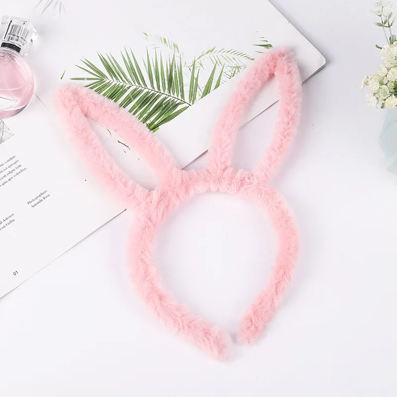 Nowe pluszowe dzieci dziewczyny dla dorosłych Bunny opaska na uszy Fancy Dress kostium wieczór panieński królik ucha opaski do włosów akcesoria nakrycia głowy — zdjęcie 3
