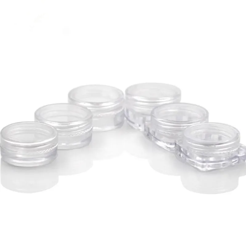 

2/3/5g Cosmetic Jar Empty Eyeshadow Case Face Cream Bottles Glitter Container Eye shadow Empty Nail Pots Beauty Tool F221