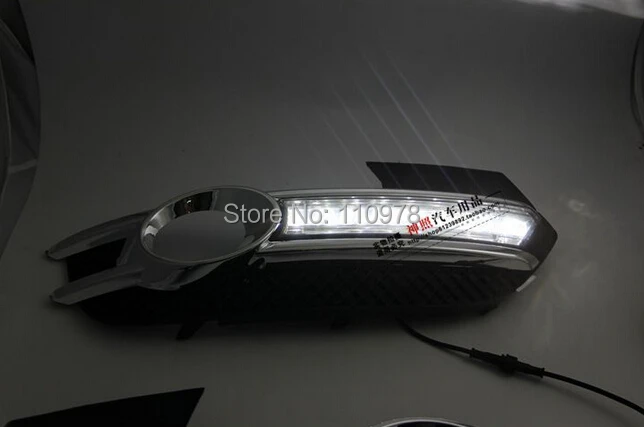 Free Shipping One Year Warranty! Pair New LED Daytime Running Light Driving Fog DRL Fit For Audi Q3 SUV 2013 2014 13 14 image 5