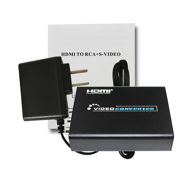 HDMI to Composite / AV S-Video Converter RCA CVBS/L/R Video Converter Adapter PAL / NTSC CVBS / S-Video Switch 1080P