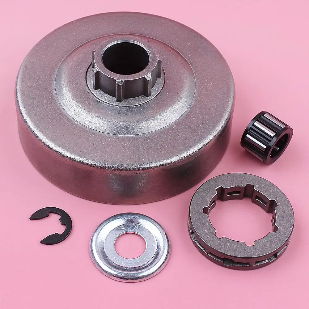 Clutch Drum 3/8 7 Teeth Sprocket Rim For Stihl MS361 044 046 MS440 MS460 Needle Bearing Clip Washer Chainsaw 1128 007 1000