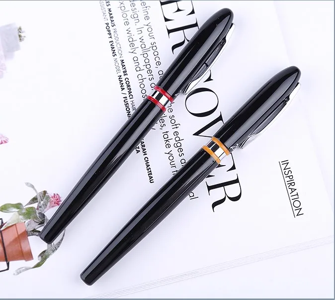 1pc/lot Picasso 907 Red and Black Roller Ball Pen Montmartre Pimio Ball Pen Silver Clip Canetas Office Supplies