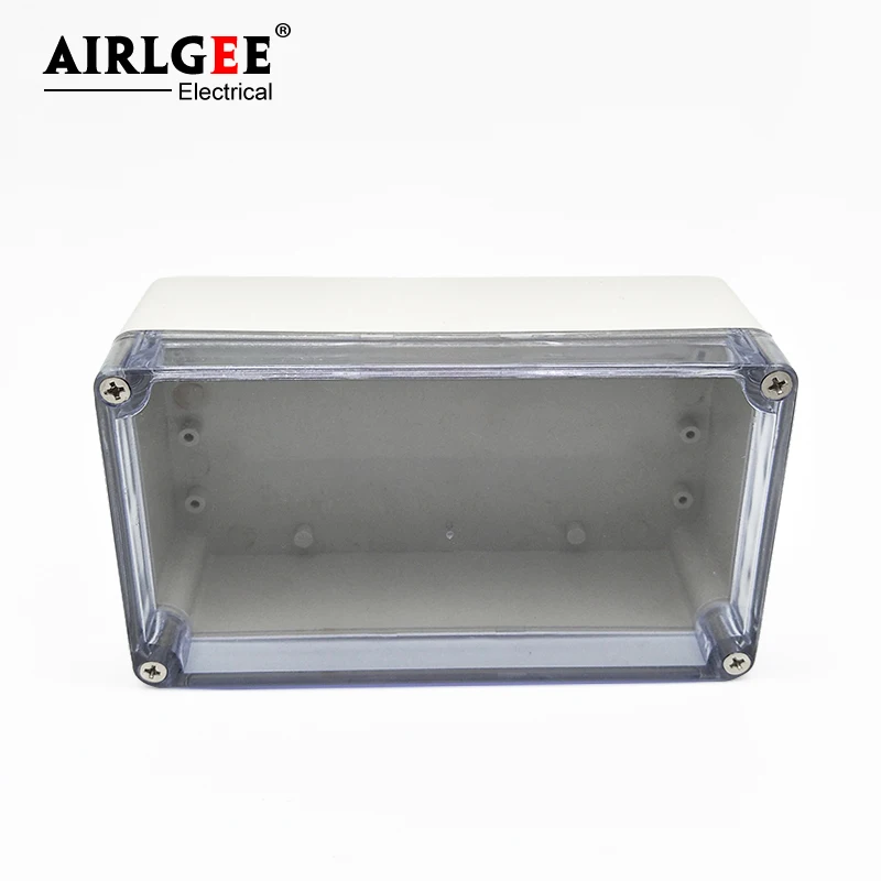 ABS Plastic Dustproof IP65 Joint Outdoor Transparent Cover Waterproof Electrical Junction Box 200x120x56mm