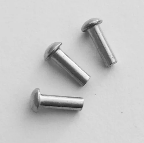 Wkooa Rivets Domed Head Solid Aluminum M5 x 12