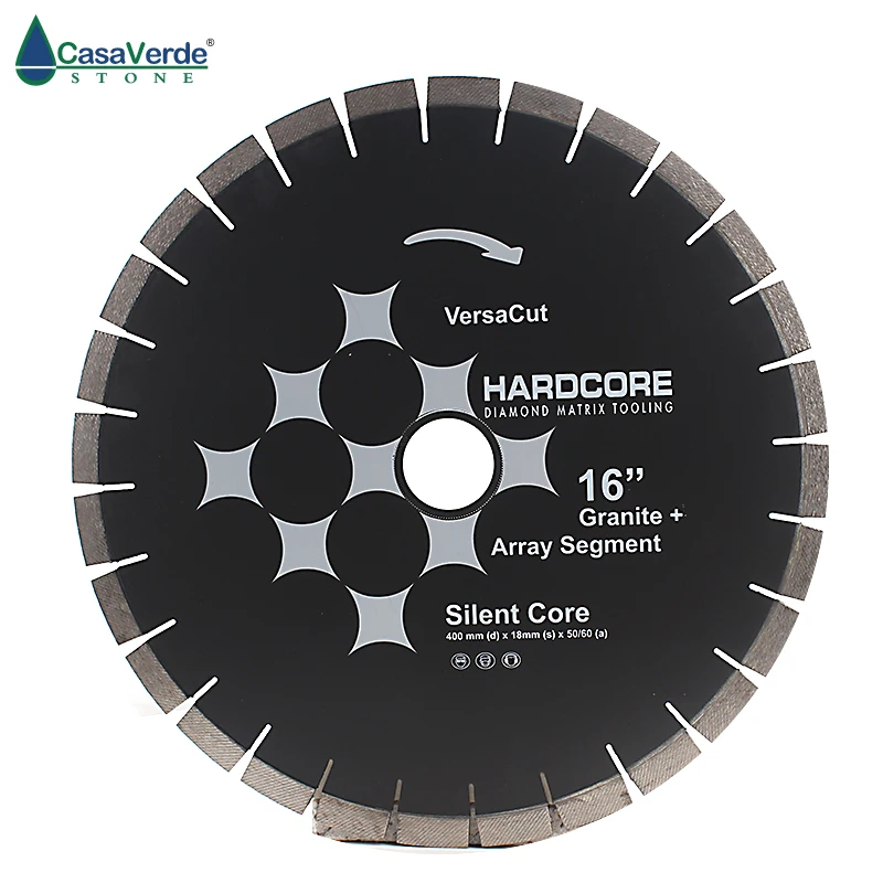 

DC-DCP16 diamond silent saw blade D400mm with segment height 18mm for cutting granite