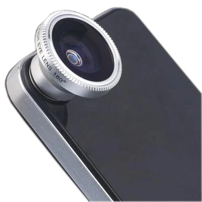 Orbmart Có Thể Tháo Rời 180 Góc Cá Mắt Ống Kính Mắt Cá Dành Cho iPhone 5 5 S 6 6 S 6 S Plus HTC Samsung Galaxy S5 s6 Note 3 Xiaomi Redmi Meizu LG